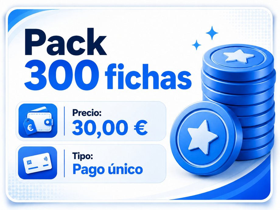 Pack 300 fichas